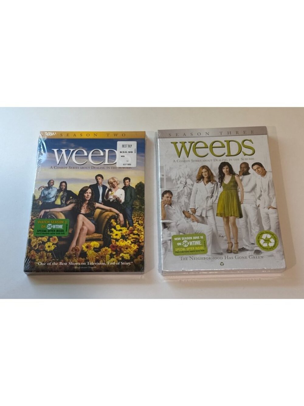 Weeds Seasons 2 & 3 DVD Box Set Showtime Comedy Series Eco-Friendly Packaging